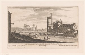 View of the Louvre by Nicolas Perelle