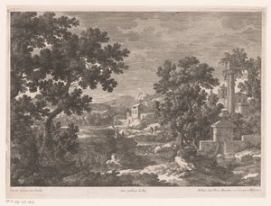 Landscape with an Ancient Spring by a River