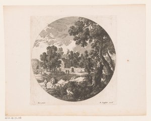 Landscape with Shepherds and Cattle by a House