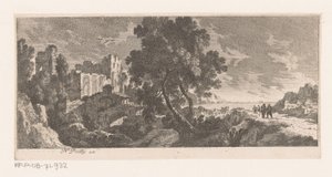 Landscape with Ruin by the Sea by Nicolas Perelle