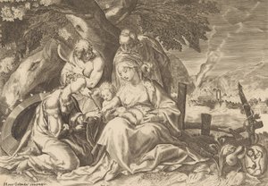 The Betrothal of Saint Catherine by Nicolas Perrey