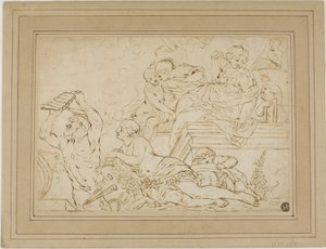 Scene with Nymphs and Satyr