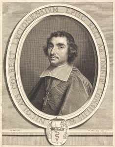 Nicolas Colbert by Nicolas Pitau I after Claude Lefebvre