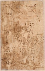 Architectural Sketches (verso) by Nicolas Poussin