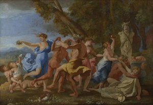 Bacchanal before a Herm