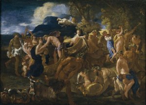 Bacchanale or Bacchus and Ariadne by Nicolas Poussin