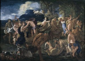 Bacchanale or Bacchus and Ariadne by Nicolas Poussin