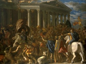 The Destruction of the Temple of Jerusalem by Nicolas Poussin
