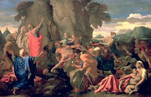 Moses Striking Water from the Rock