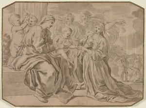 Mystic Marriage of St. Catherine by Nicolas Poussin