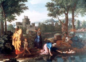 The Exposition of Moses by Nicolas Poussin