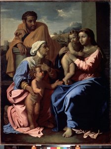 The Holy Family with John the Baptist and Saint Elizabeth by Nicolas Poussin