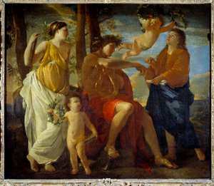 The Inspiration of the Poet by Nicolas Poussin