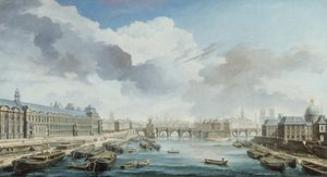 The Louvre, Pont-Neuf and Collège des Quatre-Nations, Now the Institut de France, Seen from the Pont Royal