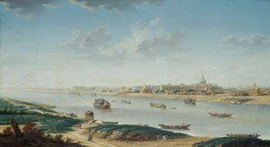 The Salpêtrière seen from la Rapee by Nicolas Raguenet
