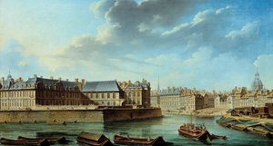 The Eastern Tip of Ile Saint Louis with the Hotel of Bretonvilliers and the Hotel Lambert
