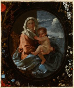 Virgin and Child in a Garland of Flowers