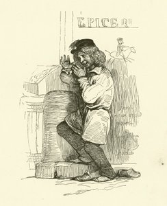 The Gamin (engraving) by Nicolas Toussaint (after) Charlet
