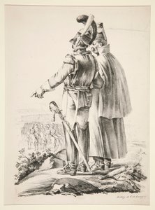 Two Cuirassiers on Foot