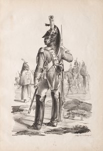 Military Costumes: Grenadier of the Royal Guard by Nicolas Toussaint Charlet