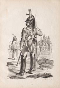 Military Costumes: Grenadier of the Royal Guard, 1814-18 by Nicolas Toussaint Charlet