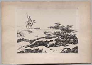 Soldier on Horse in Landscape