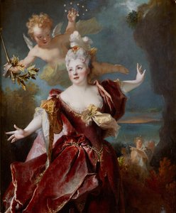 Portrait of Marie Anne de Châteauneuf, called Mademoiselle Duclos, in the role of Ariadne by Nicolas de Largillière