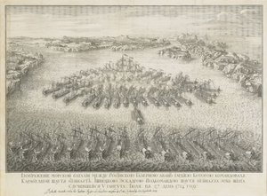 The Naval Battle of Gangut on July 27, 1714 by Nicolas de Larmessin II
