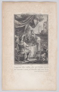 Canto 26, Stanza 39, from Orlando Furioso, 1774 by Nicolas de Launay