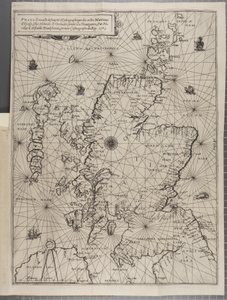 Map, from The Navigation of King James V, Round Scotland, the Orkney Isles, and the Hebrides or Western Isles: Under the Conduct of That Excellent Pilot Alexander Lindsay