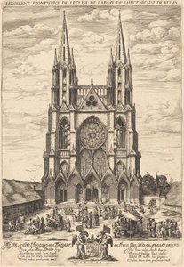 The Facade of the Abbey of St. Nicaise of Reims by Nicolas de Son