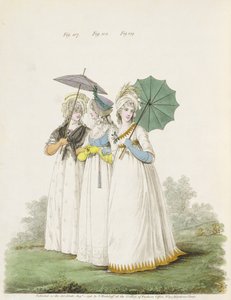 Morning Dresses (figs. 107, 108 and 109 from Nikolaus Heideloff