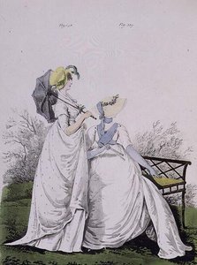 Morning Dresses (figs. 338 and 339 from Nikolaus Heideloff