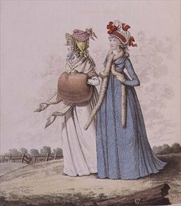 Morning Dresses, Figs. 78 and 79 from Nikolaus Heideloff