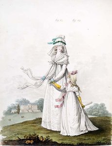 Mother and Child in Morning Dress from Nikolaus Heideloff