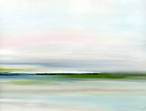 Serene Abstract Landscape by Nicole Walsh