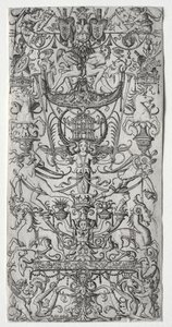 Ornament Panel with a Bird Cage by Nicoletto da Modena