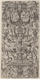 Ornament Panel with a Birdcage by Nicoletto da Modena