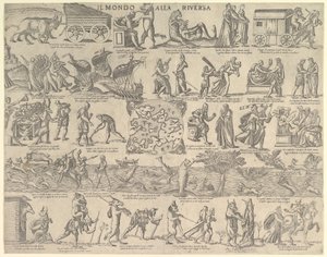 The World Turned Upside Down, 1552-79 by Nicolo Nelli
