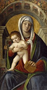 Triptych Panel with Madonna and Child, 1490-1500 by Nicolo Rondinelli