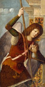 Triptych Panel with the Archangel Michael, 1490-1500