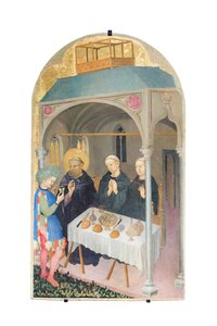 St Benedict Drinks Poisoned Wine by Nicolò di Pietro