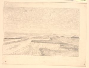 View over Dunes and Beach at Bovbjerg by Niels Jakob Jakobsen Bjerre