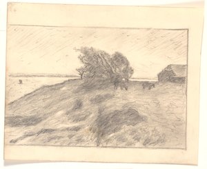 View at Vejbjerggaard with Venø by Niels Jakob Jakobsen Bjerre