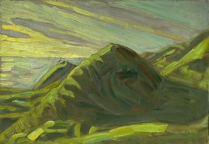 Cliffs at Røsnæs. Evening by Niels Larsen Stevns