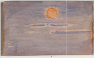 Sky Study with Sunset by Niels Larsen Stevns