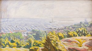 View from Bokul, Gudhjem by Niels Larsen Stevns