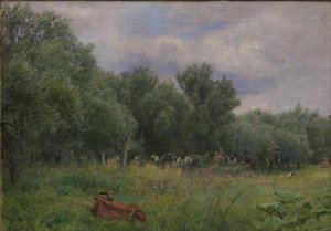 Piles in a Meadow near Nysø