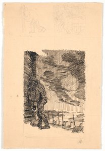 The Troll Grendel Spies Through the Window in Hjorthal by Niels Skovgaard