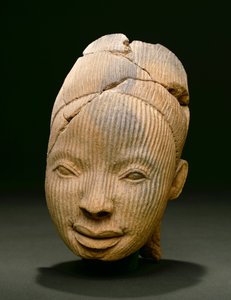 Head from a figure, Owo